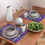 Black Panther Pattern #panther #blackpanther Placemat Gallery Image 2