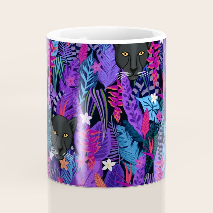 Black Panther Pattern #panther #blackpanther Coffee Mug Gallery Image 4