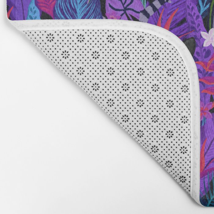 Black Panther Pattern #panther #blackpanther Bath Mat Gallery Image 2