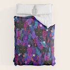 Black Panther Pattern #panther #blackpanther Comforter Gallery Image 6