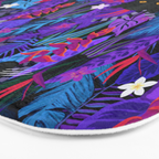 Black Panther Pattern #panther #blackpanther Bath Mat Gallery Image 3