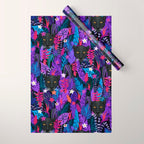 Black Panther Pattern #panther #blackpanther Wrapping Paper Gallery Image 1