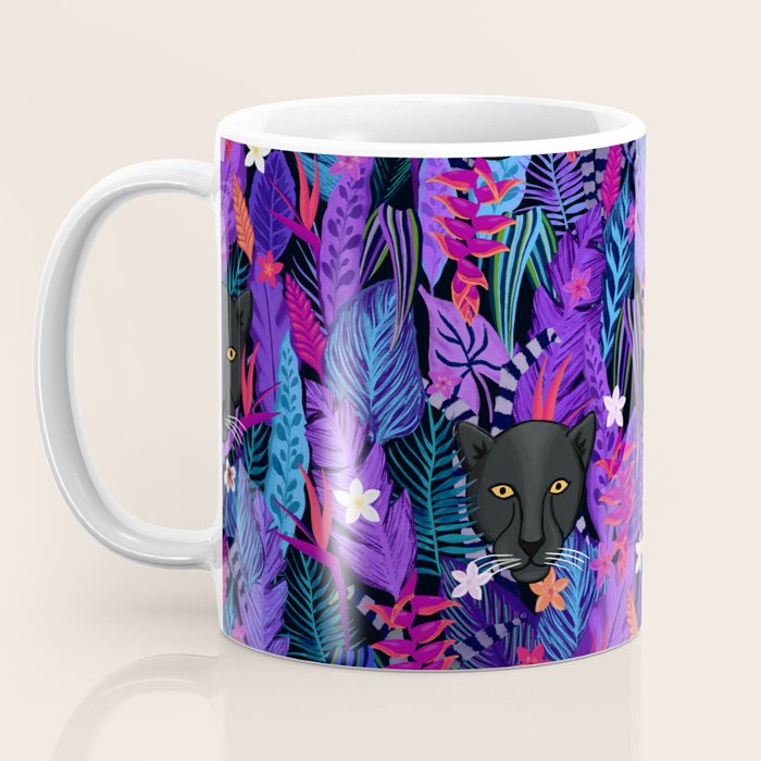 Black Panther Pattern #panther #blackpanther Coffee Mug Gallery Image 3