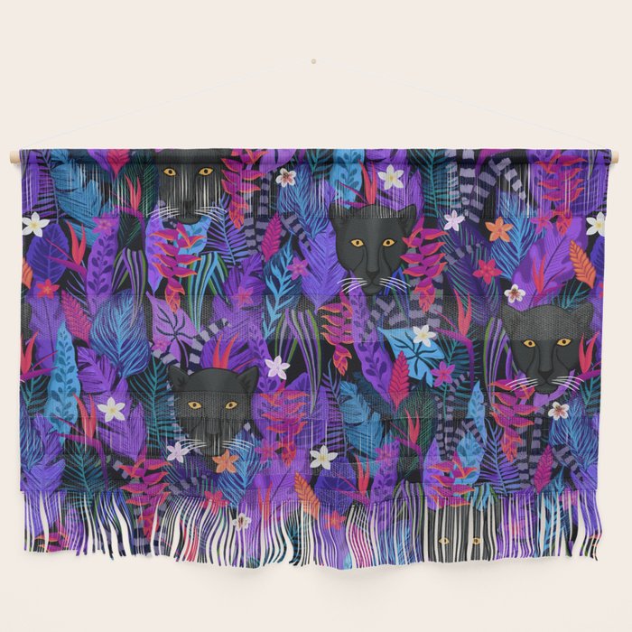 Black Panther Pattern #panther #blackpanther Wall Hanging Gallery Image 1