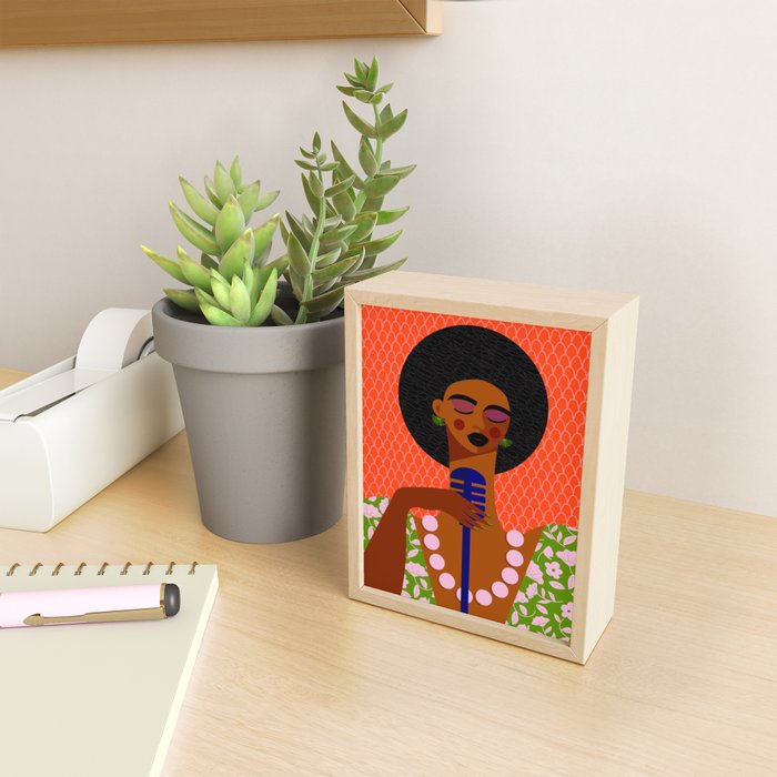Jazz Art - A Soulful Serenade Mini Art Print Gallery Image 2