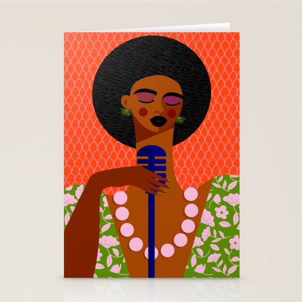 Jazz Art - A Soulful Serenade Stationery Card Gallery Image 2