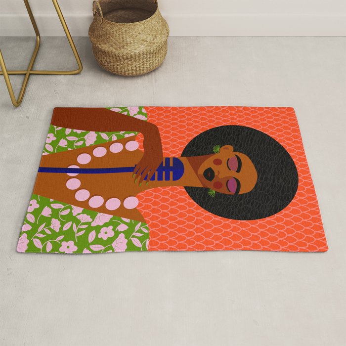 Jazz Art - A Soulful Serenade Rug Gallery Image 1