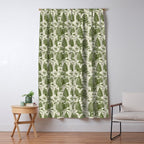 Bigfoot / Sasquatch Toile de Jouy in Forest Green Window Curtain Gallery Image 5