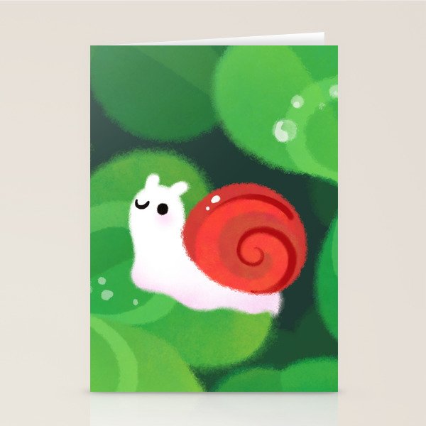 Happy lucky snail Stationery Card Gallery Image 2