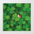 Happy lucky snail Wood Wall Art Gallery Image 1