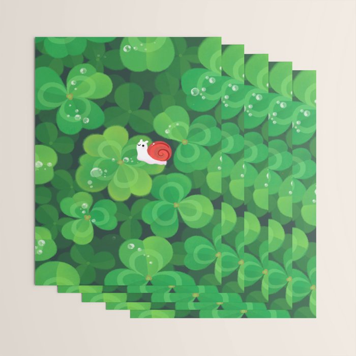 Happy lucky snail Wrapping Paper Gallery Image 3