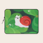 Happy lucky snail Laptop Sleeve Gallery Image 1
