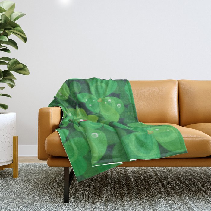 Happy lucky snail Throw Blanket Gallery Image 1