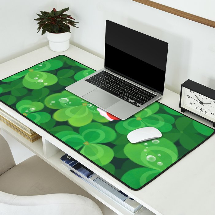 Happy lucky snail Desk Mat Gallery Image 2