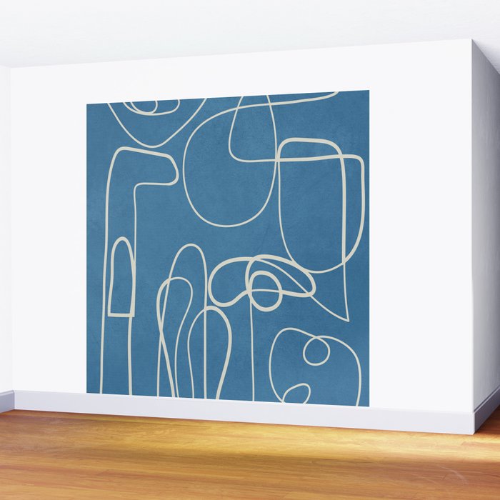 Lines in Space 5 Wall Mural Gallery Image 2