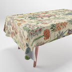 French Vintage Flowers Chart Adolphe Millot Fleurs Larousse Pour Tous Funky Cozy Boho Maximalist Tablecloth Gallery Image 1
