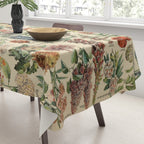 French Vintage Flowers Chart Adolphe Millot Fleurs Larousse Pour Tous Funky Cozy Boho Maximalist Tablecloth Gallery Image 3