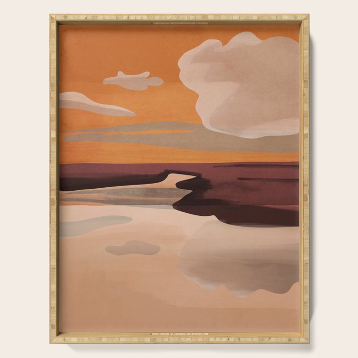 Abstract Art Landscape 70 Serving Tray Gallery Image 1