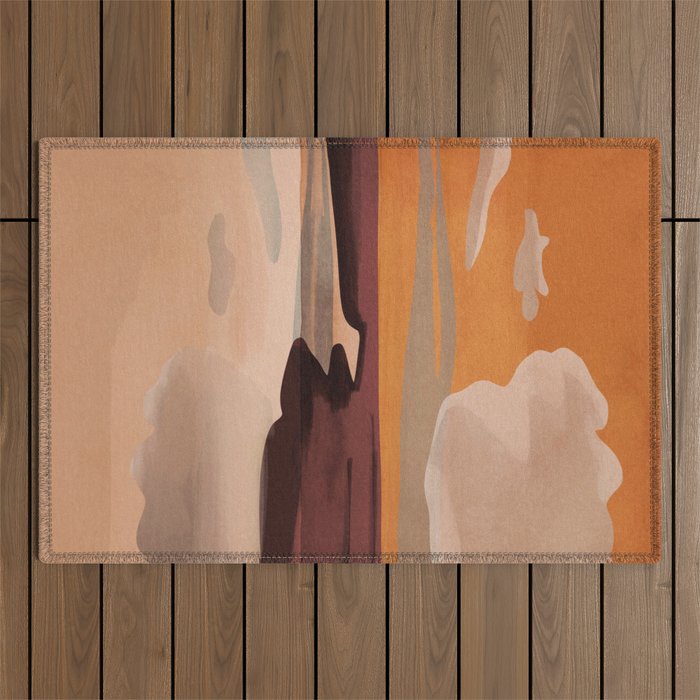 Abstract Art Landscape 70 Outdoor Rug Gallery Image 1