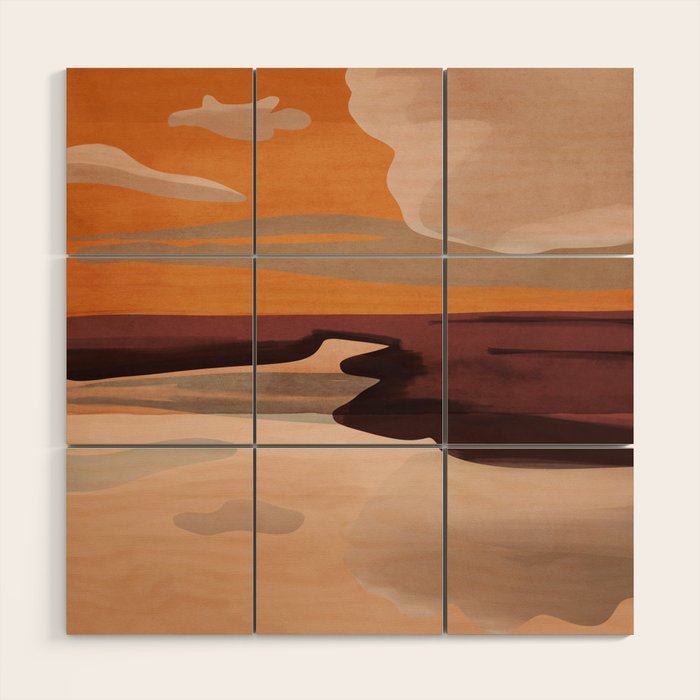 Abstract Art Landscape 70 Wood Wall Art Gallery Image 1