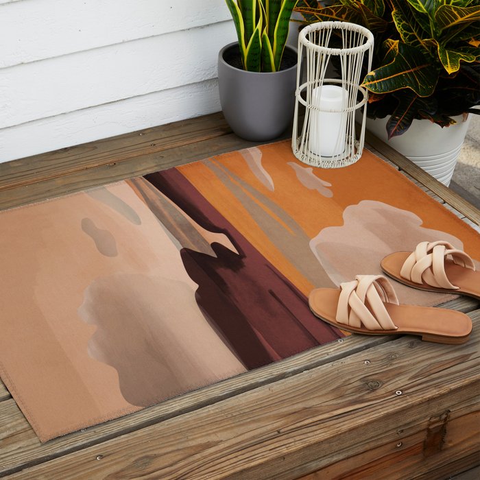 Abstract Art Landscape 70 Outdoor Rug Gallery Image 2