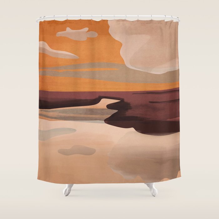 Abstract Art Landscape 70 Shower Curtain Gallery Image 1