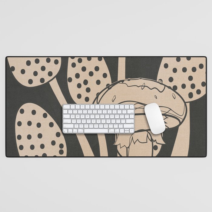 Abstract Mushrooms 1 Desk Mat Gallery Image 1