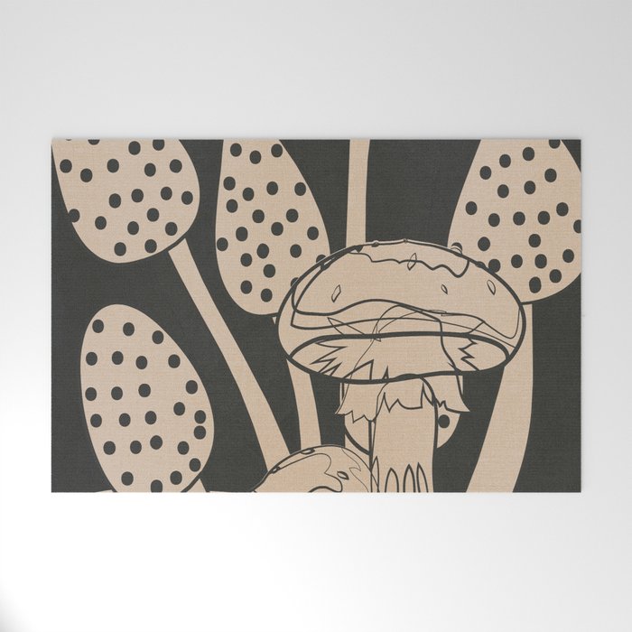 Abstract Mushrooms 1 Welcome Mat Gallery Image 1