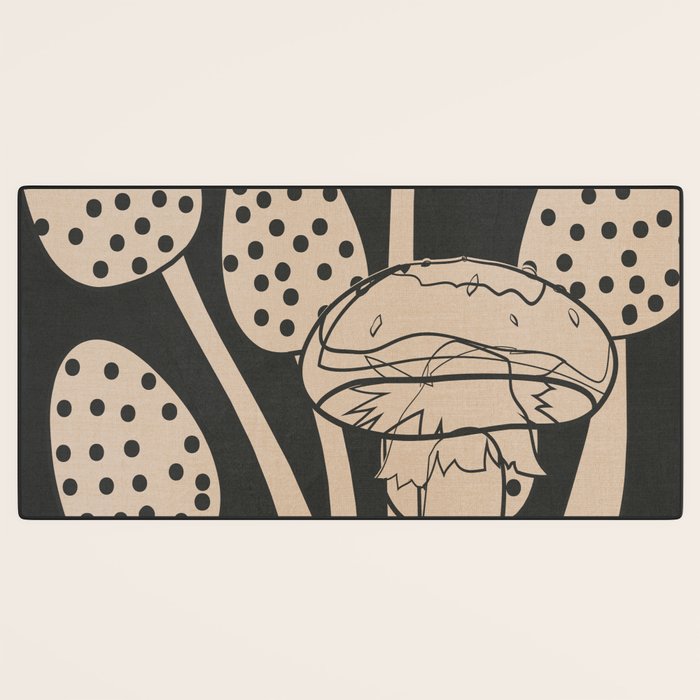 Abstract Mushrooms 1 Desk Mat Gallery Image 3