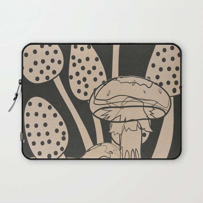 Abstract Mushrooms 1 Laptop Sleeve Gallery Image 1
