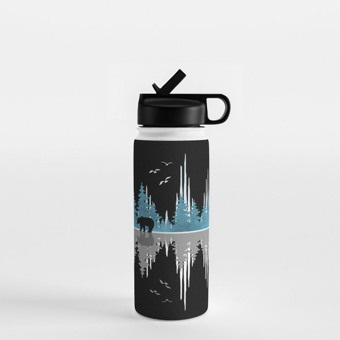 The Sounds Of Nature - Music Sound Wave Water Bottle Gallery Image 1