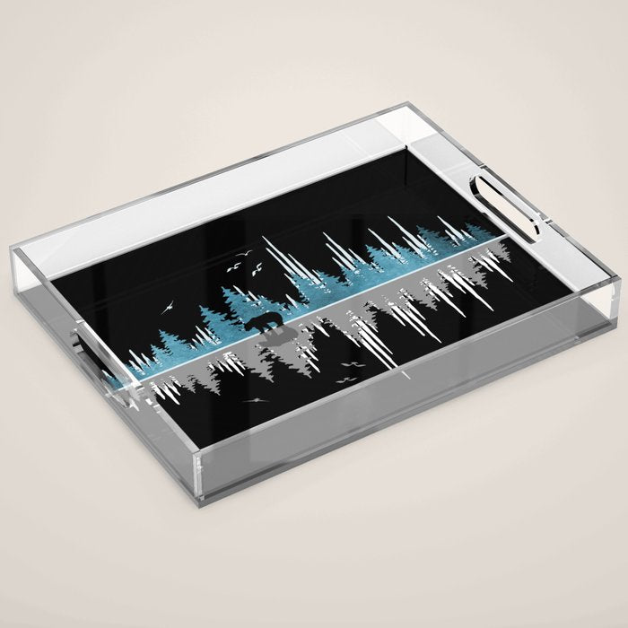 The Sounds Of Nature - Music Sound Wave Acrylic Tray Gallery Image 1
