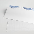 4 indigo abstract dandelion 2 Wrapping Paper Gallery Image 2