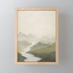 Sage Landscape III Mini Art Print Gallery Image 1