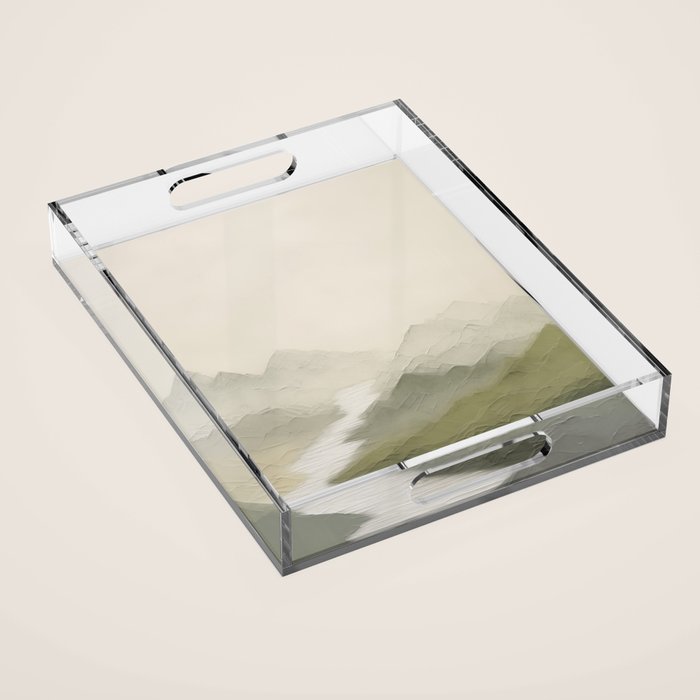 Sage Landscape III Acrylic Tray Gallery Image 1