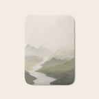 Sage Landscape III Bath Mat Gallery Image 1