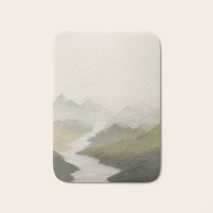 Sage Landscape III Bath Mat Gallery Image 1