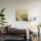 Sage Landscape III Wood Wall Art Gallery Image 2