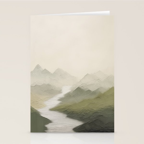 Sage Landscape III Stationery Card Gallery Image 2