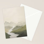 Sage Landscape III Stationery Card Gallery Image 2