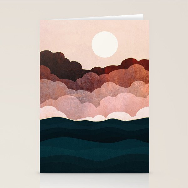 Amber Clouds Stationery Card Gallery Image 2