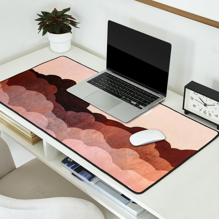 Amber Clouds Desk Mat Gallery Image 2
