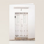 The White door | Vejer de La Frontera | Spain travel photography Stationery Card Gallery Image 2