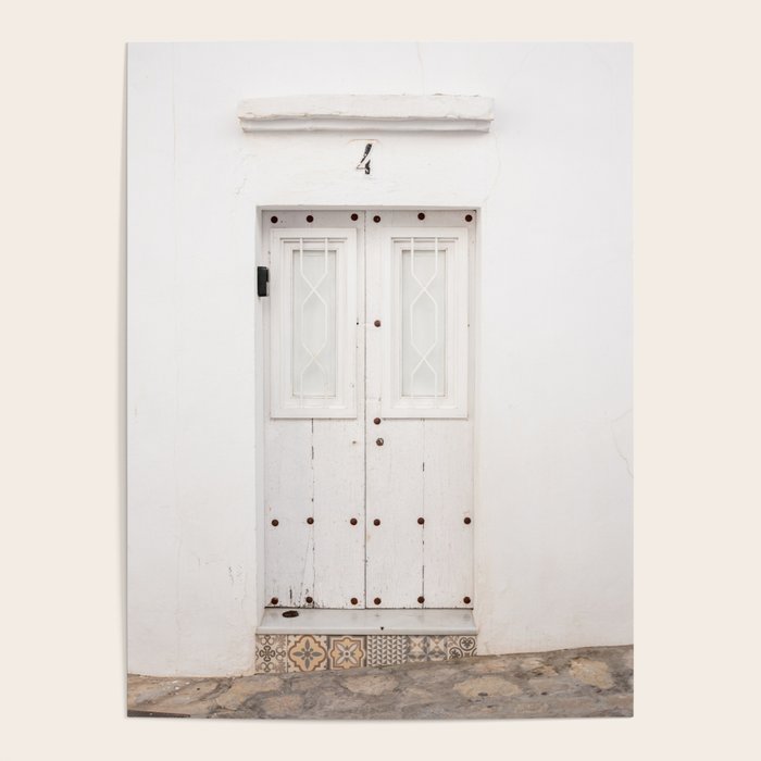 The White door | Vejer de La Frontera | Spain travel photography Poster Gallery Image 1