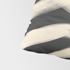 Black and White Abstract Line Art 1 Pillow Sham Gallery Image 4