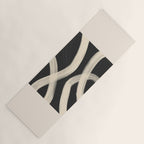 Black and White Abstract Line Art 1 Yoga Mat Gallery Image 1