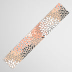 Flowers Abstract Print, Coral, Peach, Gray Table Runner Gallery Image 3