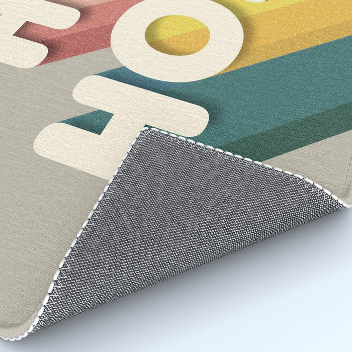 HIP HOP - retro typography Rug Gallery Image 4