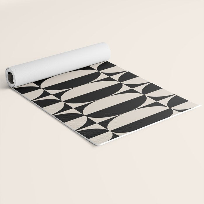 Hollywood Regency 261 Scandi Black and Linen White Yoga Mat Gallery Image 2