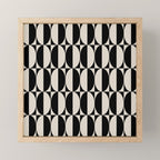 Hollywood Regency 261 Scandi Black and Linen White Mini Art Print Gallery Image 1